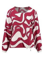 KEY LARGO Bluzka "Change" w kolorze czerwono-białym rozmiar: L. Białe bluzki damskie KEY LARGO, l, bez wzorów, bez kołnierzyka, bez ramiączek. Za 104.64 zł.