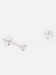 OR ÉCLAT Złote kolczyki-wkrętki "Simply You" z kryształami rozmiar: onesize. Szare kolczyki damskie Or Éclat, z cyrkonią, złote. Za 282.99 zł.