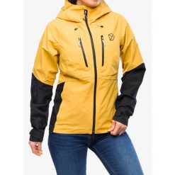 Kurtka przeciwdeszczowa damska Didriksons Indus Jacket 2. Żółte kurtki damskie Didriksons, bez wzorów, bez kaptura. Za 797.99 zł.