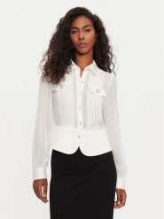 Morgan Koszula 232-CLOCLO Biały Regular Fit. Białe koszule damskie Morgan, bez wzorów, z syntetyku, bez kołnierzyka, bez ramiączek. Za 209.99 zł.