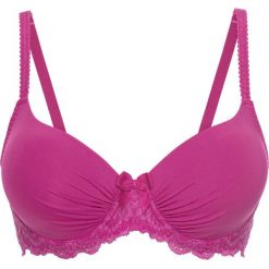 Biustonosz usztywniany Pink Collection bonprix fuksja. Czerwone biustonosze bonprix. Za 54.99 zł.