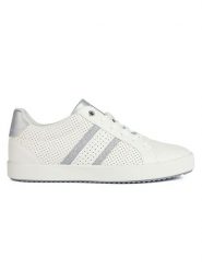 Geox Sneakersy "Dblomiee" w kolorze białym rozmiar: 39. Białe obuwie sportowe damskie Geox, z materiału, bez zapięcia. Za 246.53 zł.
