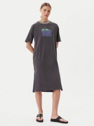 Quiksilver Sukienka codzienna EQWKD03035 Szary Relaxed Fit. Szare sukienki damskie Quiksilver, bez wzorów, z bawełny, bez ramiączek. Za 129.99 zł.