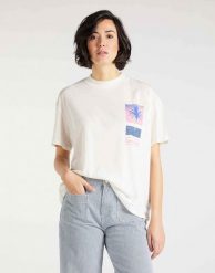 T-SHIRT DAMSKI LEE OVERSIZED TEE BOYFRIEND FIT ECRU L41SBYNQ 112109158. T-shirty damskie Lee, l, bez wzorów, bez kołnierzyka. Za 69.99 zł.