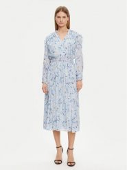 BOSS Sukienka codzienna 50530539 Błękitny Regular Fit. Niebieskie sukienki damskie Boss, bez wzorów, z jedwabiu, bez ramiączek. Za 1,419.00 zł.