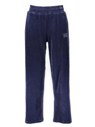 Puma Spodnie dresowe "Essentials Plus Velour" w kolorze granatowym rozmiar: S. Niebieskie spodnie dresowe damskie Puma, s, bez wzorów, z dresówki. Za 151.95 zł.
