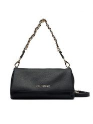 Valentino Torebka Lena VBSACG09 Czarny. Czarne listonoszki damskie Valentino, bez wzorów, ze lnu, bez dodatków. Za 749.99 zł.