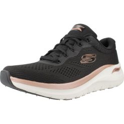 Tenisówki Skechers Model Arch Fit 2.0-glow Th Kolor Czarny. Czarne obuwie sportowe damskie Skechers, z materiału, bez zapięcia, tenisowe. Za 399.99 zł.