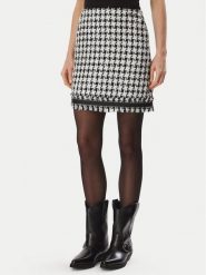 KARL LAGERFELD Spódnica mini B4W12013 Czarny Regular Fit. Czarne spódnice damskie KARL LAGERFELD, bez wzorów, z syntetyku, mini. Za 1,099.00 zł.