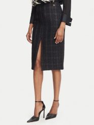 Elisabetta Franchi Spódnica ołówkowa GO-232-67E2-V440 Czarny Slim Fit. Czarne spódnice damskie Elisabetta Franchi, bez wzorów, z wełny. Za 1,879.00 zł.