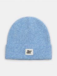 Prążkowana czapka beanie - błękitny. Niebieskie czapki damskie Sinsay, bez wzorów, prążkowane. Za 19.99 zł.