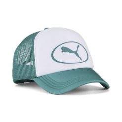 Czapka typu trucker Essentials PUMA. Białe czapki damskie Puma, bez wzorów. Za 89.00 zł.