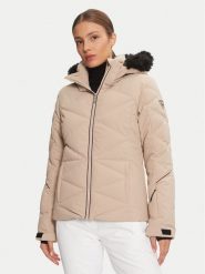 Rossignol Kurtka narciarska Staci RLMWJ07 Beżowy Regular Fit. Brązowe kurtki sportowe damskie Rossignol, na zimę, xs, bez wzorów, z syntetyku, bez kaptura. Za 929.00 zł.