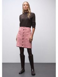 Street One Spódnica sztruksowa w kolorze jasnoróżowym rozmiar: 34. Różowe spódnice damskie Street One, na co dzień, bez wzorów, ze sztruksu, street, midi. Za 166.49 zł.