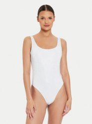 Guess Strój kąpielowy One Piece E4YJ04 KCDW0 Biały. Białe stroje jednoczęściowe Guess, z aplikacjami, z syntetyku. Za 419.99 zł.