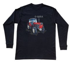 Ursus C-385A — bluzka z długim rękawem (Rozmiar: 7 - 8 lat; Kolor koszulki: czarny; Rodzaj nadruku: Ursus C-385A). Czarne bluzki damskie nikiniki, m, bez wzorów, z bawełny, biznesowe, bez kołnierzyka, bez ramiączek. Za 79.00 zł.