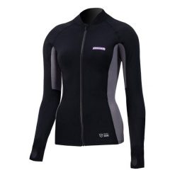 Bluza do sportów wodnych damska Prolimit SUP Convertible Top. Czarne bluzy damskie PROLIMIT, bez wzorów, z materiału, bez kaptura. Za 360.00 zł.