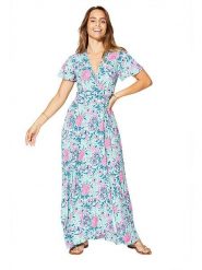 Aller Simplement Sukienka w kolorze błękitno-jasnoróżowym rozmiar: 34/36. Niebieskie sukienki damskie Aller Simplement, bez wzorów, z wiskozy, bez ramiączek. Za 100.99 zł.