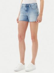 Calvin Klein Jeans Szorty jeansowe J20J225158 Niebieski Slim Fit. Niebieskie szorty damskie Calvin Klein Jeans, bez wzorów, z bawełny. W wyprzedaży za 229.99 zł.