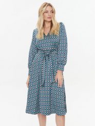 Marella Sukienka codzienna Tabella 2332261536200 Turkusowy Regular Fit. Niebieskie sukienki damskie Marella, bez wzorów, z syntetyku, bez ramiączek. Za 979.99 zł.