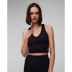 Top sportowy Casall Sharp Back damski trening fitness szybkoschnący. Czarne koszulki sportowe damskie Casall, bez zapięcia, na fitness i siłownię. W wyprzedaży za 149.00 zł.