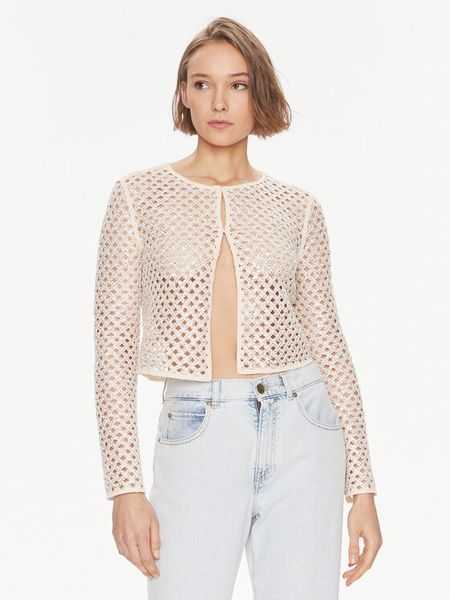 TWINSET Marynarka 241TP2442 Beżowy Regular Fit. Brązowe marynarki i żakiety damskie Twinset, bez wzorów, z syntetyku. Za 749.99 zł.