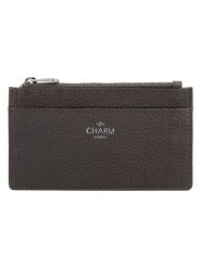 Charm Skórzane etui w kolorze brązowym na karty - 13 x 7,5 x 1 cm rozmiar: onesize. Brązowe portfele damskie Charm, bez wzorów, z materiału. Za 43.99 zł.