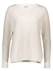 Street One Sweter w kolorze kremowym rozmiar: 44. Brązowe swetry klasyczne damskie Street One, bez kołnierzyka. Za 79.03 zł.