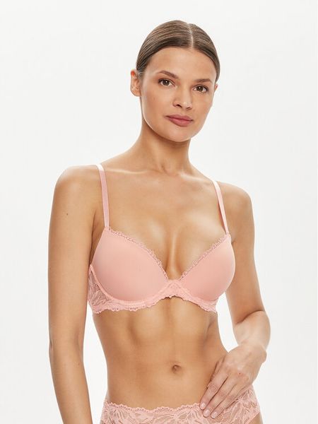 Calvin Klein Underwear Biustonosz push-up 000QF6394E Koralowy. Pomarańczowe biustonosze Calvin Klein Underwear, bez wzorów, z syntetyku. Za 109.99 zł.