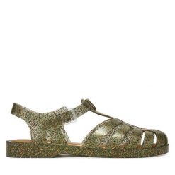 Sandały Melissa. Żółte sandały damskie Melissa, bez wzorów, bez obcasa, na płaskiej podeszwie, bez zapięcia. Za 189.99 zł.