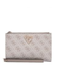 Guess Portfel Laurel II Slg SWSG74 59157 Beżowy. Brązowe portfele damskie Guess, z aplikacjami, ze skóry. Za 289.99 zł.