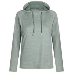 Bluza Z Kapturem Damska Hattie Active. Niebieskie bluzy damskie Trespass, bez wzorów, z dzianiny, z kapturem. Za 143.99 zł.