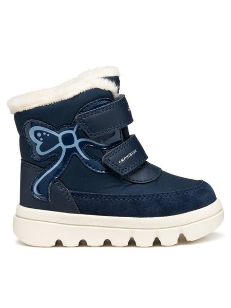 Geox Kozaki B Willaboom B A B565AA 0FU22 C4002 S Granatowy. Niebieskie kozaki dziewczęce Geox, bez wzorów, z materiału, bez obcasa, bez zapięcia. Za 339.99 zł.