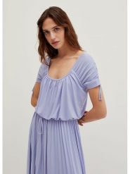 STEFANEL Sukienka w kolorze lawendowym rozmiar: S. Różowe sukienki damskie Stefanel, bez wzorów, bez ramiączek. Za 144.58 zł.