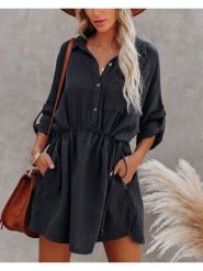 Milan Kiss Sukienka w kolorze czarnym rozmiar: S. Czarne sukienki damskie Milan Kiss, bez wzorów, bez ramiączek. Za 152.99 zł.