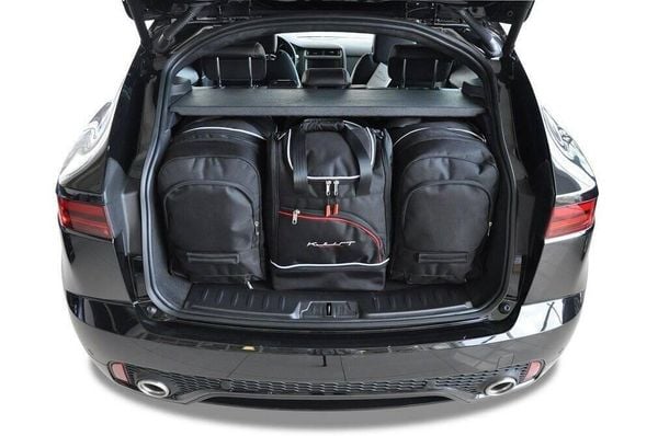 Torby Do Bagażnika Jaguar E-Pace Phev 2020+ 4Szt Kjust. Czarne torby podróżne KJUST, bez wzorów, z kauczuku. Za 1,196.00 zł.