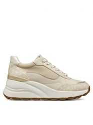 Geox Sneakersy D45WAA 08504 C1122 Écru. Obuwie sportowe damskie Geox, z materiału, bez zapięcia. W wyprzedaży za 429.99 zł.
