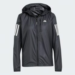 Kurtka Own The Run. Czarne kurtki damskie Adidas, xs, bez wzorów, z materiału, bez kaptura. Za 329.00 zł.