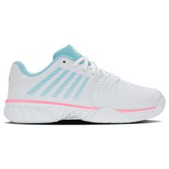 Sneakersy damskie K-swiss EXPRSLIGHT3 HB PADEL do padla białe (98900-146-M). Białe obuwie sportowe damskie K-SWISS, bez zapięcia. Za 730.80 zł.
