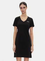 DKNY Sport Sukienka codzienna DP5D4902 Czarny Regular Fit. Czarne sukienki damskie DKNY Sport, bez wzorów, z bawełny, sportowe, bez ramiączek. Za 169.99 zł.