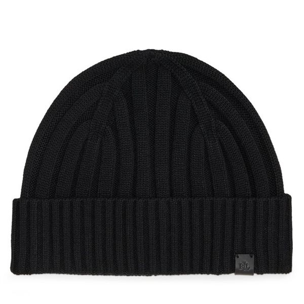 Czapka LAUREN RALPH LAUREN. Czarne czapki damskie Lauren Ralph Lauren, na zimę, bez wzorów. Za 289.99 zł.