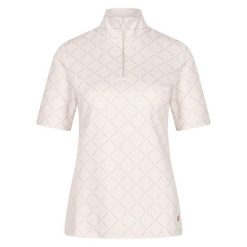 Damska koszulka do jazdy konnej HV Polo Jessy. Białe koszulki damskie HV POLO, bez wzorów, bez kołnierzyka, bez ramiączek. Za 392.50 zł.