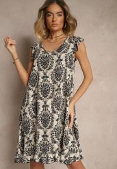 Czarna Boho Sukienka z Bawełny na Ramiączkach Ozdobiona Falbanką Testalaya. Czarne sukienki damskie Renee, bez wzorów, z bawełny, boho, bez ramiączek. W wyprzedaży za 37.49 zł.