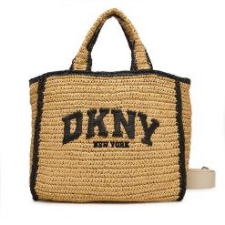 Torebka DKNY. Brązowe torebki klasyczne damskie DKNY, bez dodatków. Za 699.99 zł.