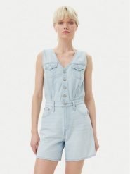 Levi's® Kombinezon 001WM-0000 Błękitny Regular Fit. Niebieskie sukienki damskie bez wzorów, z bawełny, bez ramiączek. Za 269.99 zł.