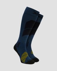 Skarpety unisex X-Socks Ski Perform Merino Otc Neo Navy A149. Niebieskie skarpetki damskie X Socks, bez wzorów, z materiału. Za 209.99 zł.