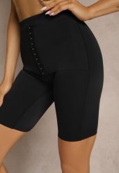 Czarna Bielizna modelująca Majtki Typu Szorty High Waist Liradelle. Czarna bielizna korygująca Renee, bez wzorów, z jeansu. Za 44.99 zł.