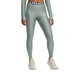 Legginsy damskie Under Armour HeatGear Rib. Zielone legginsy damskie Under Armour, m, bez wzorów. Za 129.99 zł.