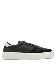 Calvin Klein Sneakersy Cupsole Lace Up HW0HW02470 Czarny. Czarne obuwie sportowe damskie Calvin Klein, ze skóry, bez zapięcia. Za 359.99 zł.