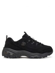 Skechers Sneakersy D'Lites 11949 Czarny. Czarne obuwie sportowe damskie Skechers, z nubiku, bez zapięcia. Za 239.99 zł.
